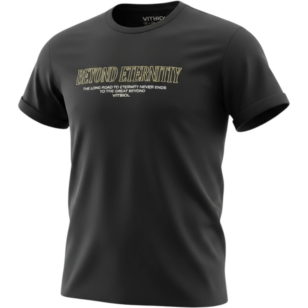 Vitriol Beyond Eternity Graphic Tee Mens Medium Black Short Sleeve T-Shirt